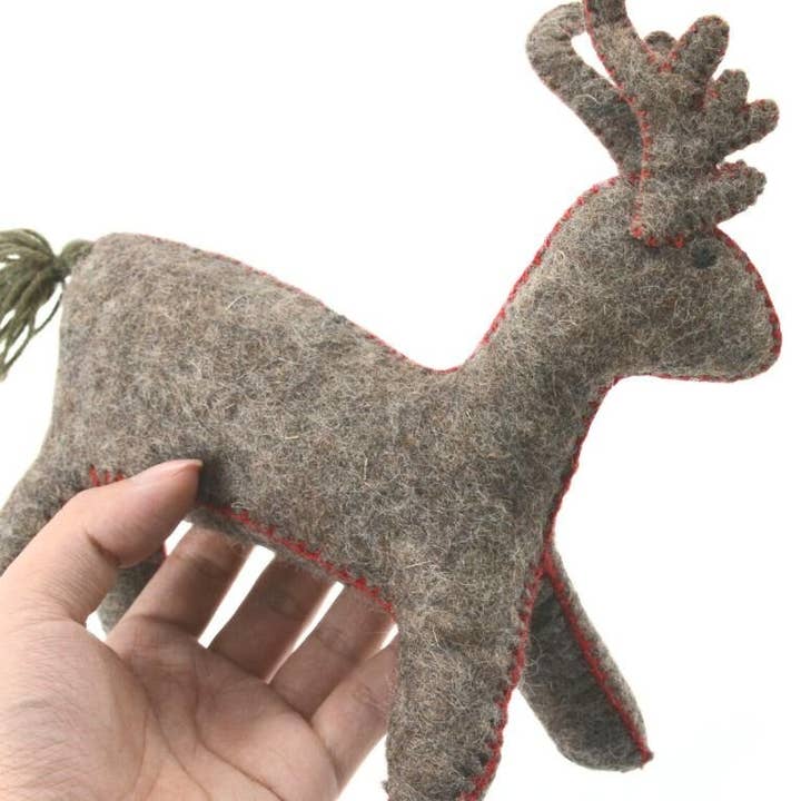 Woollyfelt - Wholesale Pet Toy Set - Dog - Felt Brown Deer Pet Toy | Set Of 103