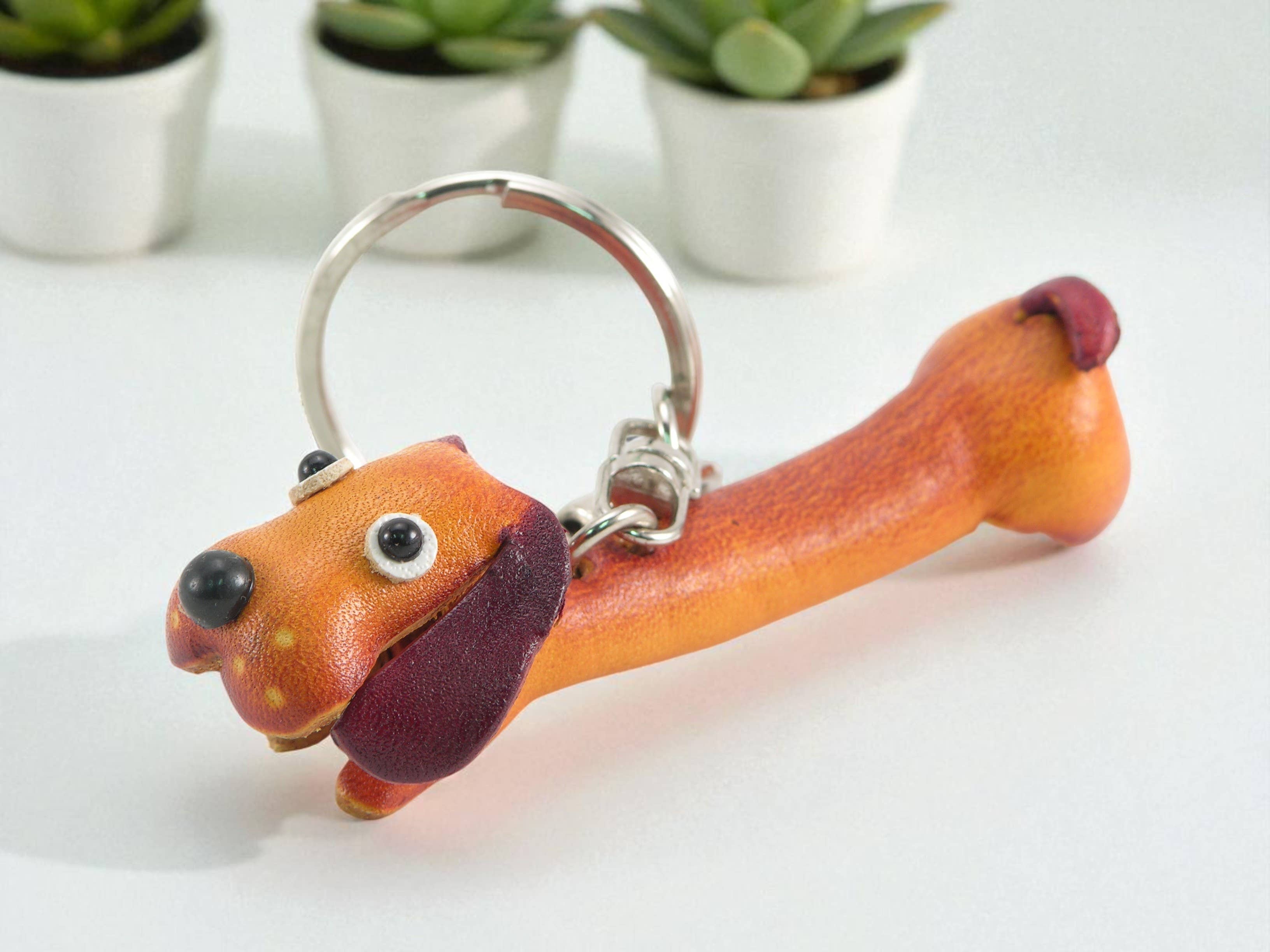 Sunflower Handmade leather inc – wholesale Keychain – Unisex – Handmade Leather Dog KeyChain KC40783