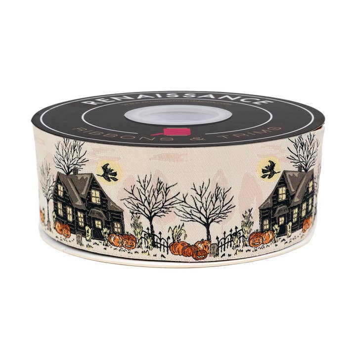 Home Sweet Haunt - Home Sweet Haunt - larghezza 2" - di Stacy Iest Hsu - rocchetto da 15 yard per la vendita all'ingrosso da parte di Renaissance Ribbons