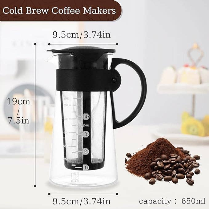 Otterware - Wholesale Kan - Cold Brew Koffie- & Theemaker, Glazen Kan 22/30oz9