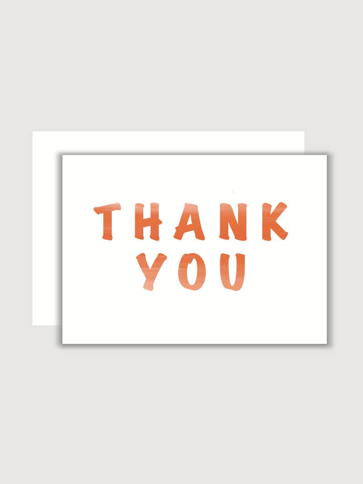 Thank You Card for wholesale by Lucky Bunny Creations