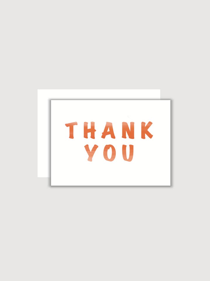 Thank You Card for wholesale by Lucky Bunny Creations
