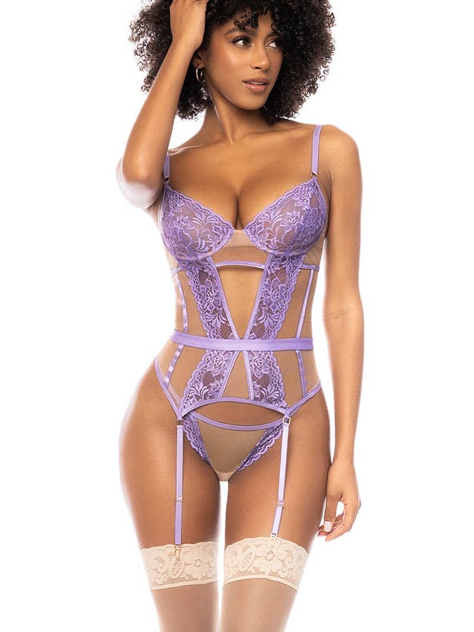 8827 Two Piece Set Lilac/Nude for wholesale by Mapale
