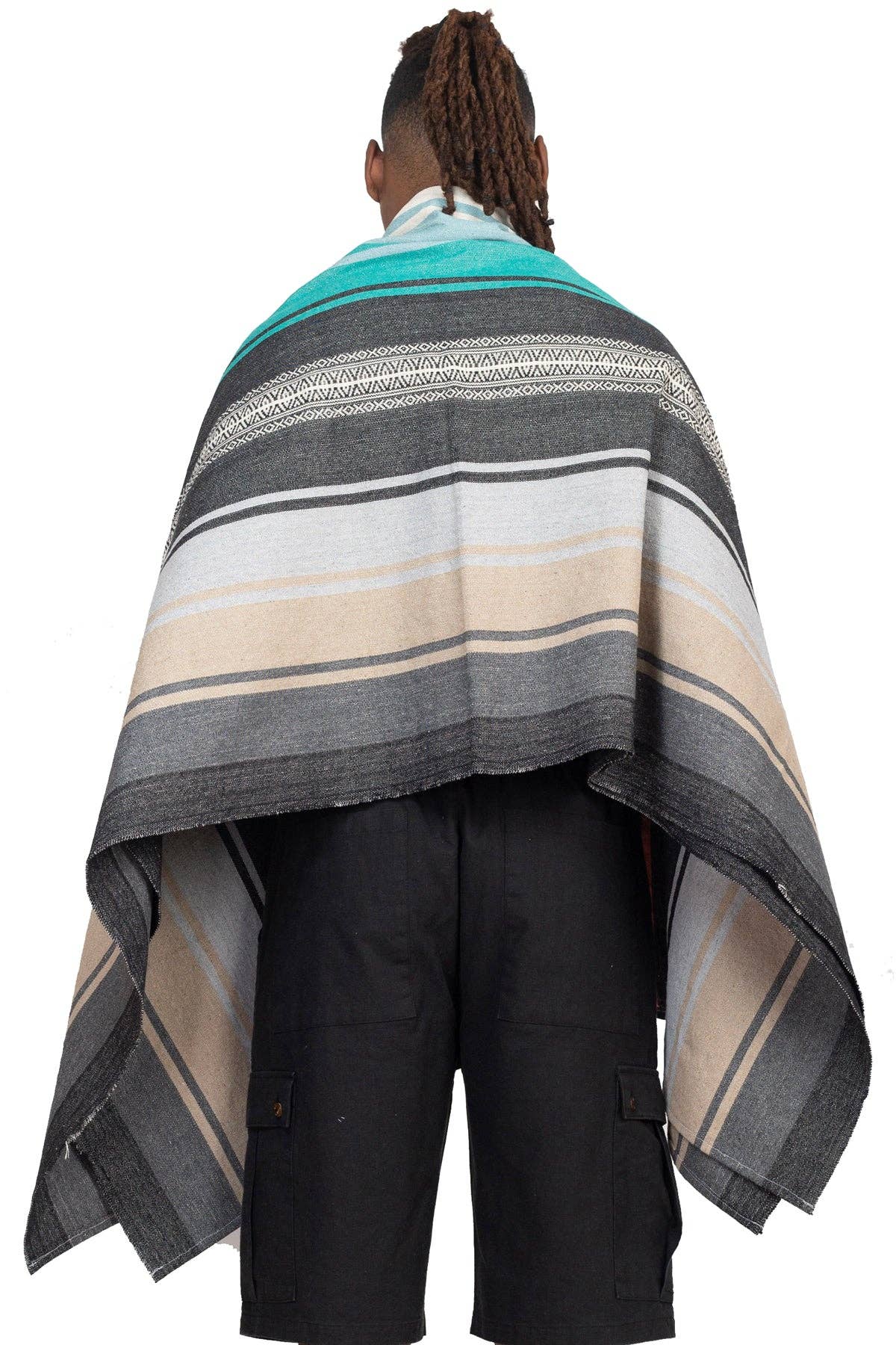 Granite Serape Stripe Beach Blanket for wholesale on Faire6