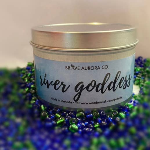 River Goddess 4oz Tin for wholesale by Brave Aurora Co.