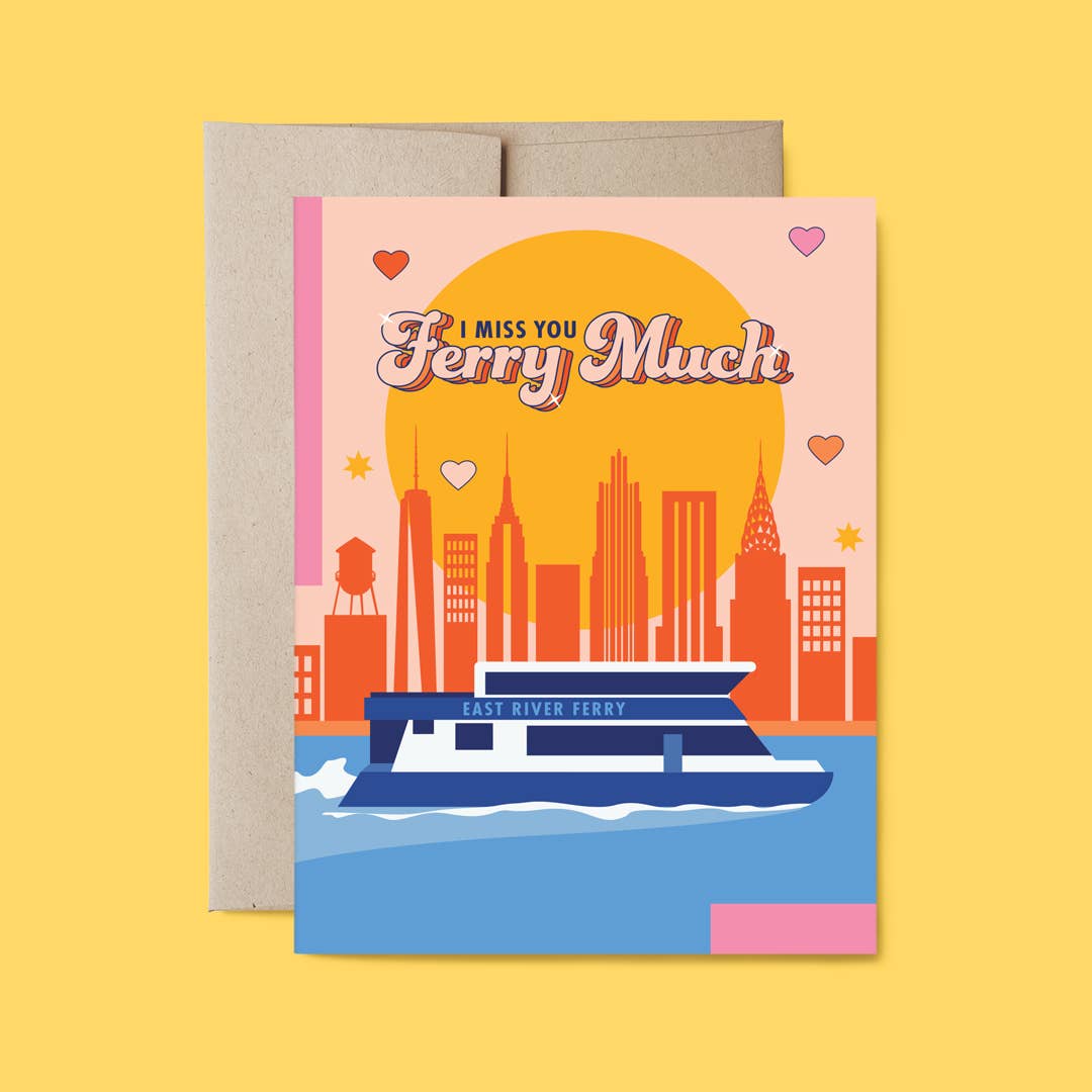 Belle Belette – Großhandel Freundschaftskarten – New York, ich vermisse dich Karte