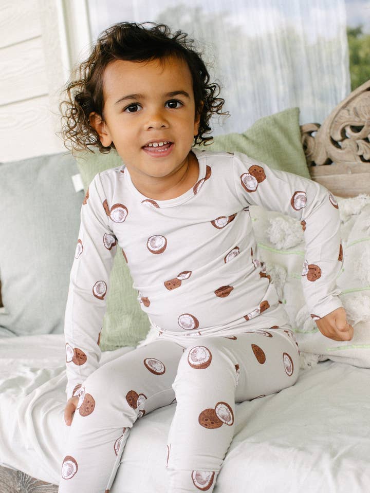 Coconut PJs for wholesale by Kahakai Kids Collection