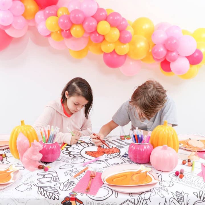 Creative Crayons Workshop - Wholesale Coloring Tablecloth - Kids & Baby - Thanksgiving Coloring Tablecloth