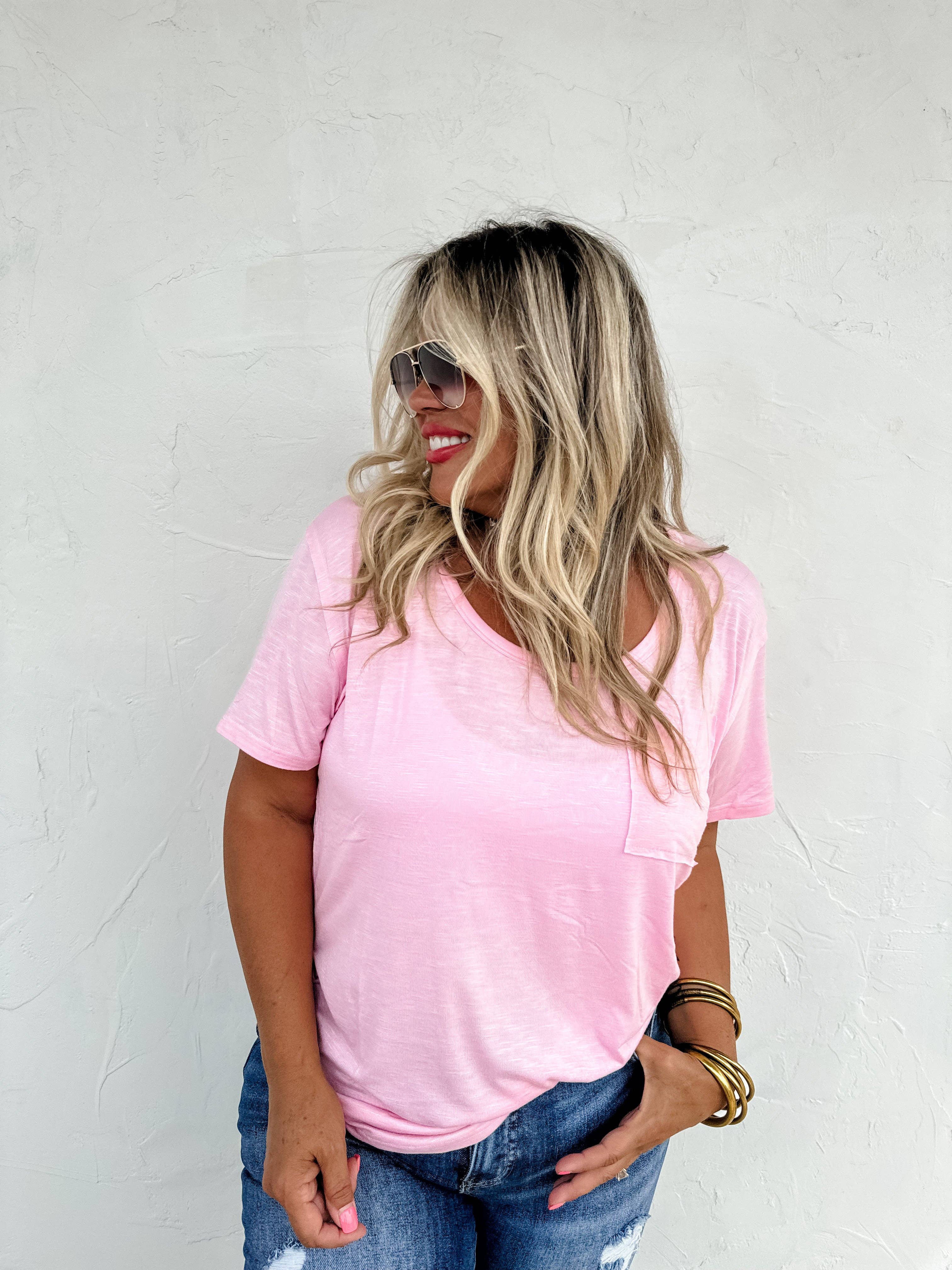 BLAKELEY - Wholesale T-Shirt - Women's - RILEY BOYFRIEND PATCH POCKET TEE3