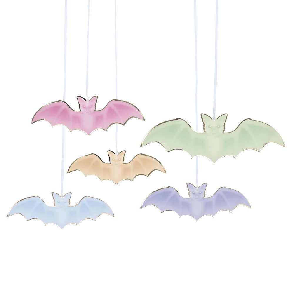 Tim&Puce Factory - Wholesale Ornament Set - PASTEL BAT PENDANT LIGHTS X 50