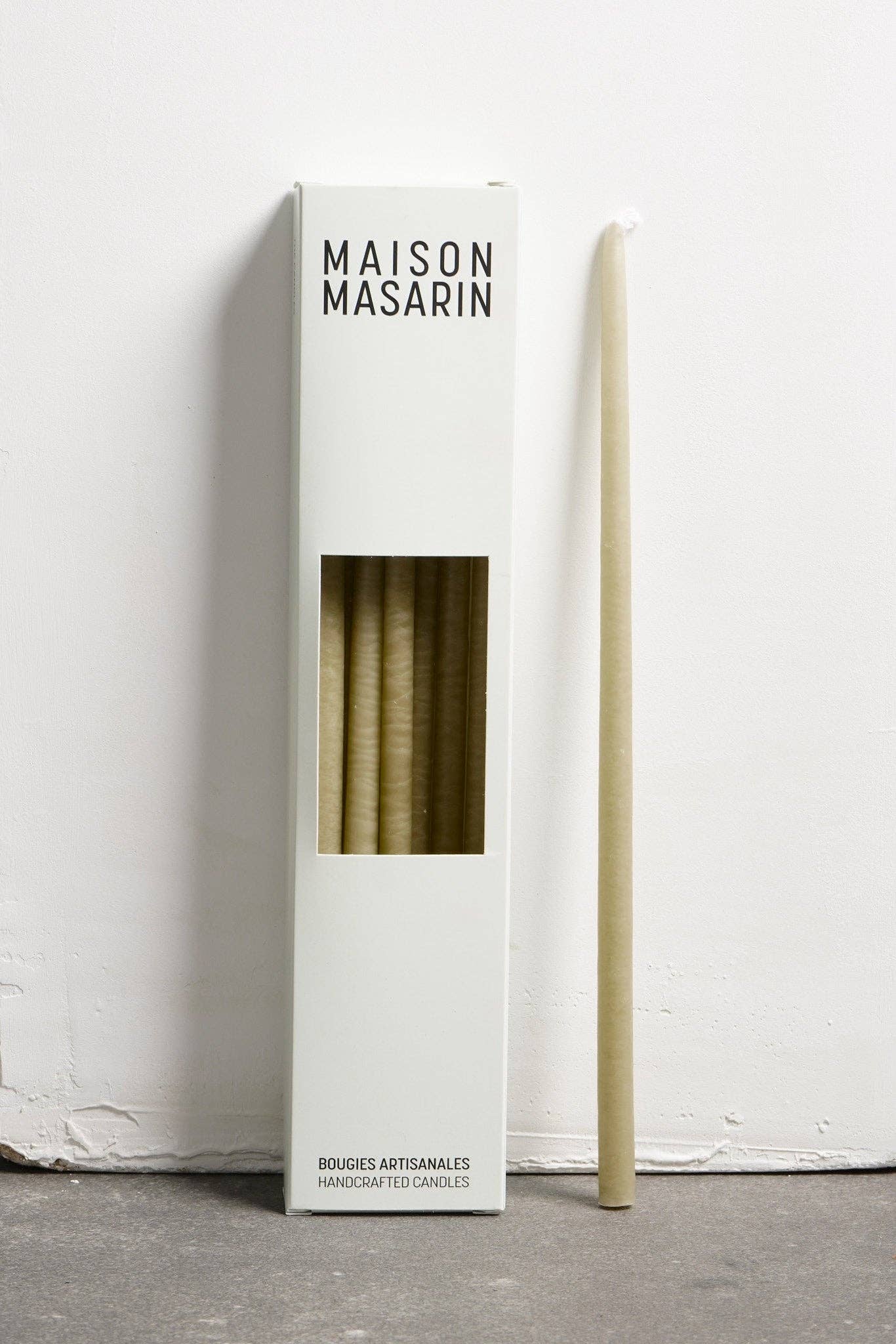 Maison Masarin – Vela/castiçal cónico por atacado – Velas artesanais francesas de florista - pacote com 1012