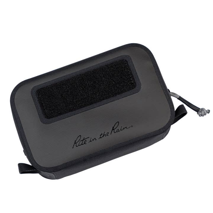 Pochette utilitaire Monsoon Rapid SM 4.5X7 noire avec velcro pour la vente par Rite in the Rain