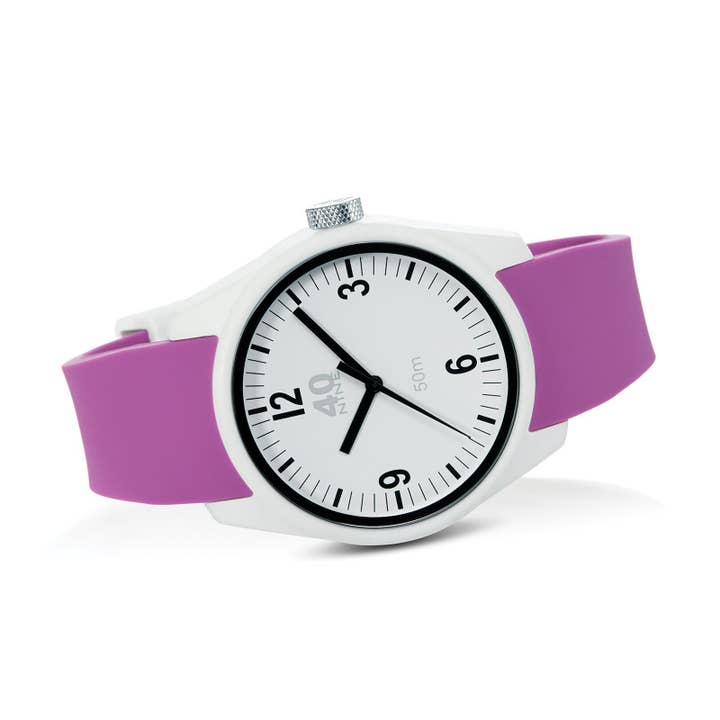 Basic 40 Ladies Wrist Watch 35mm - Purple for wholesale by 40Nine