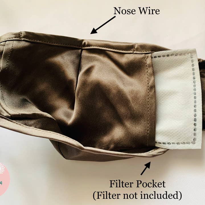 Cute Sass ™ - Wholesale Medisch gezichtsmasker - MULBERRY ZIJDEN GEZICHTSMASKER MET FILTERZAK18