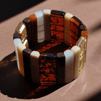 ACRYLIC BRACELET - Sticks chocolate for wholesale by TIEFENBACHER LEHMANN