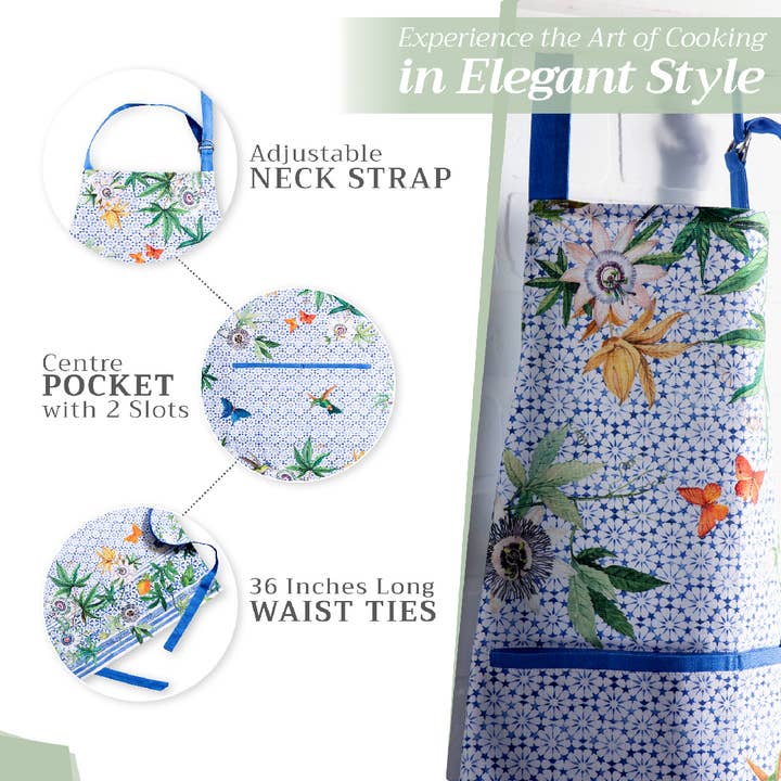 Maison d'Hermine - Design in Every Thread - Wholesale Apron - Apron 100% Cotton - Spring/Summer - Passiflora4