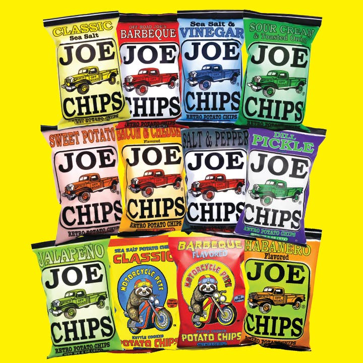 Joe Tea & Joe Chips - Wholesale Chips - Joe's Assortment - Kettle Chips (2 oz. Bags)