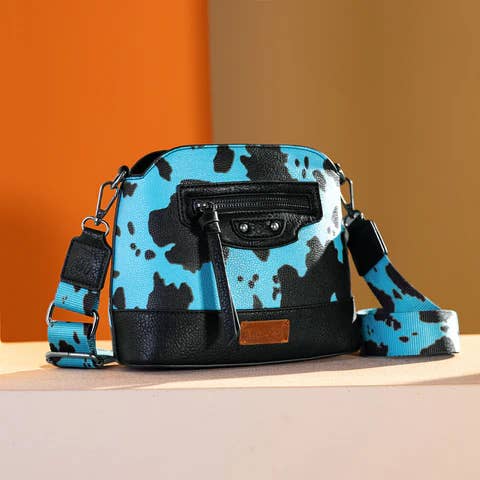 South End Clothing and Apparel L.L.C - Wholesale Crossbody Bag - Women's - Wrangler Cow Print Crossbody Bag