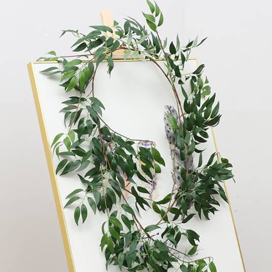 Sweet Home Deco - Wholesale Artificial plant - 71''L Silk Eucalyptus Leaves Garland, Fake Greenery Garland1