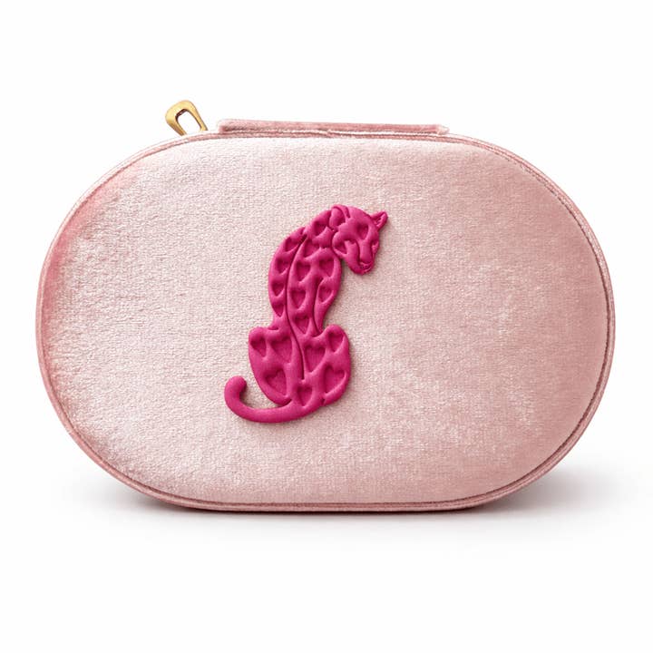 WILD LOVE - Joyero de viaje de terciopelo ovalado para venta al por mayor de DUESTELLE ITALIA