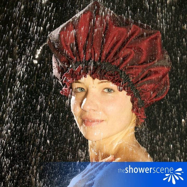 Schimmernde Silkara - Duschhaube für Damen und Herren für den Großhandel von The Shower Scene