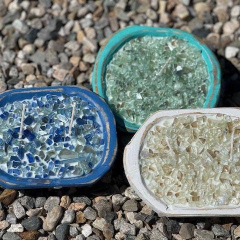 Plaid Rooster Co - Wholesale Jar/Filled Candle - "FIRE BOWL" Dough Bowl Soy Candle (Various Colors/Scents)10