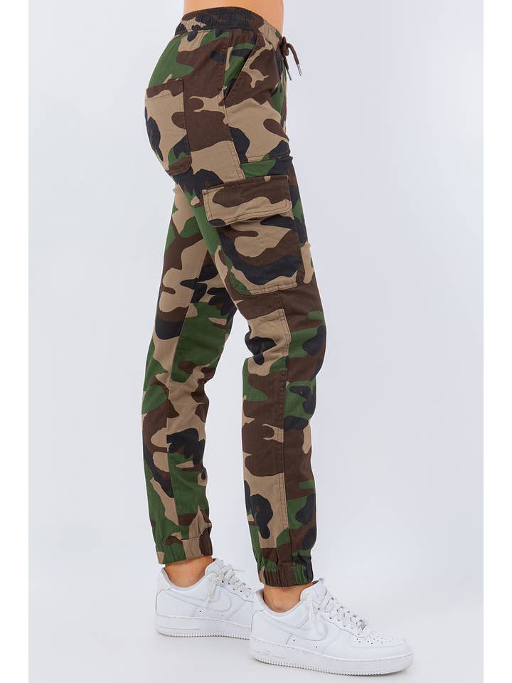 Veracci - Wholesale Pants - Women's - Stretch Twill Cargo Jogger Pants womens4