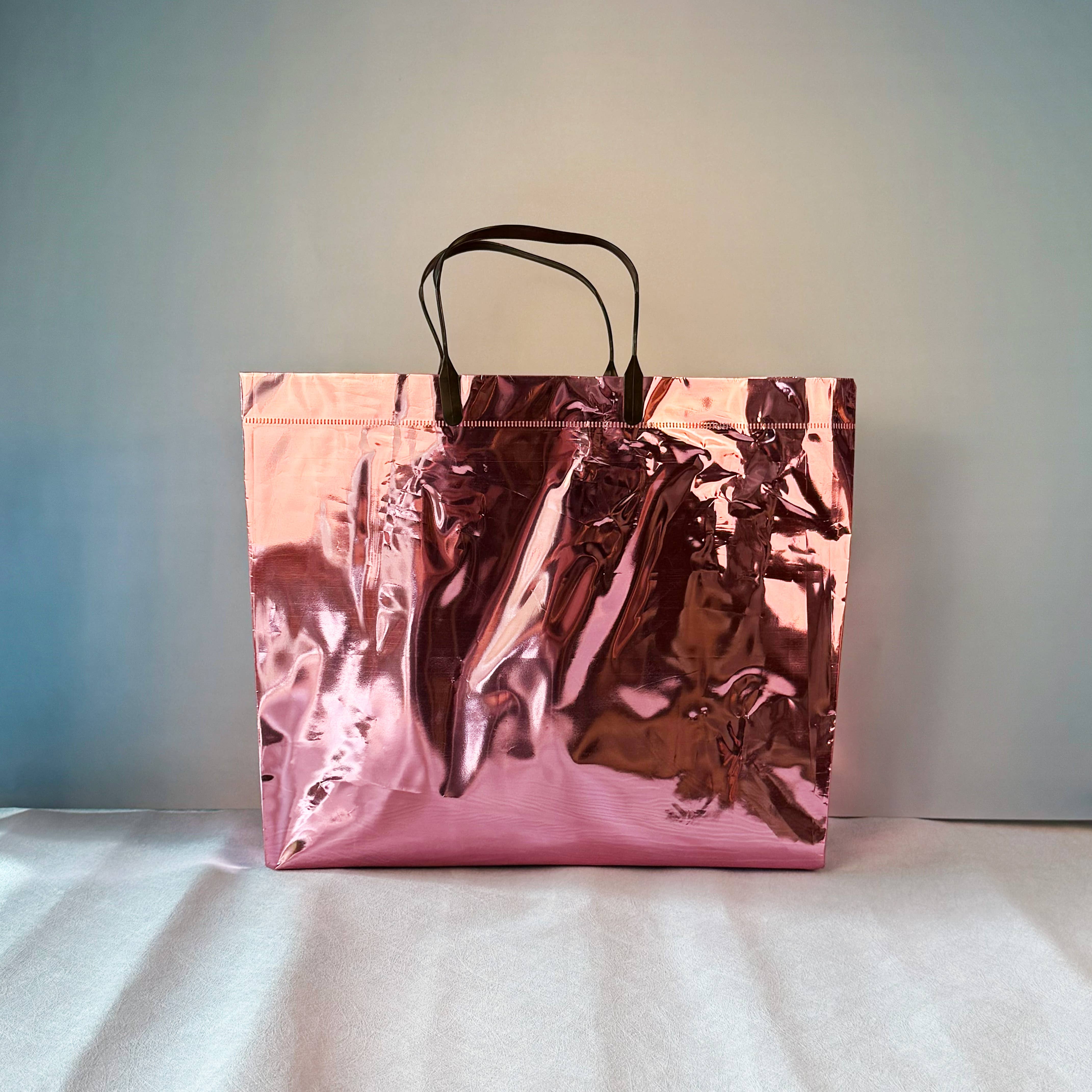 ByHome - Wholesale Gift Bag - 24pc, Rose Red Pink Laser Iridescent reflective PVC gift Bag0