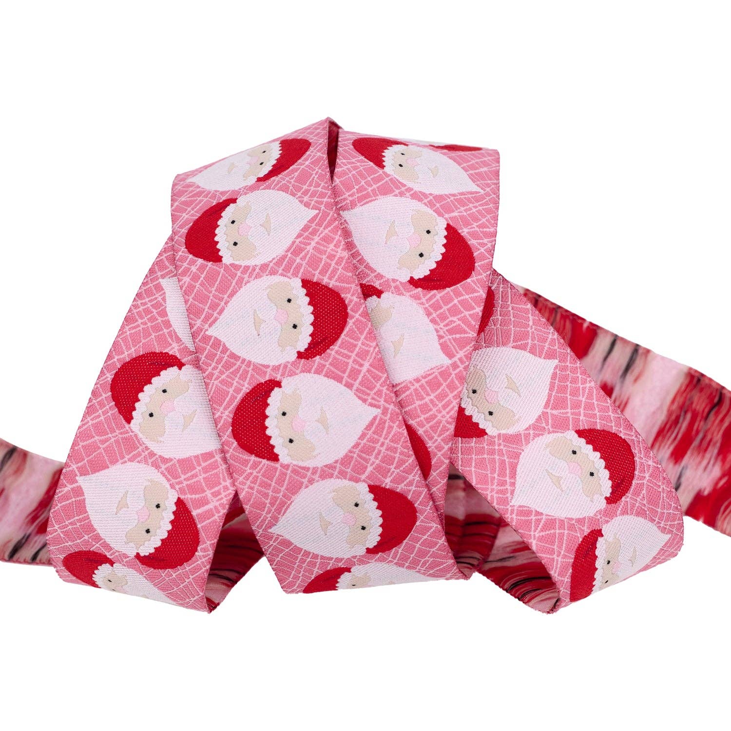 Renaissance Ribbons - Wholesale Ribbon - Gift Wrapping - Hip Santa - 1-1/4" width - Gingerbread Christmas - 15 Yard Spool1