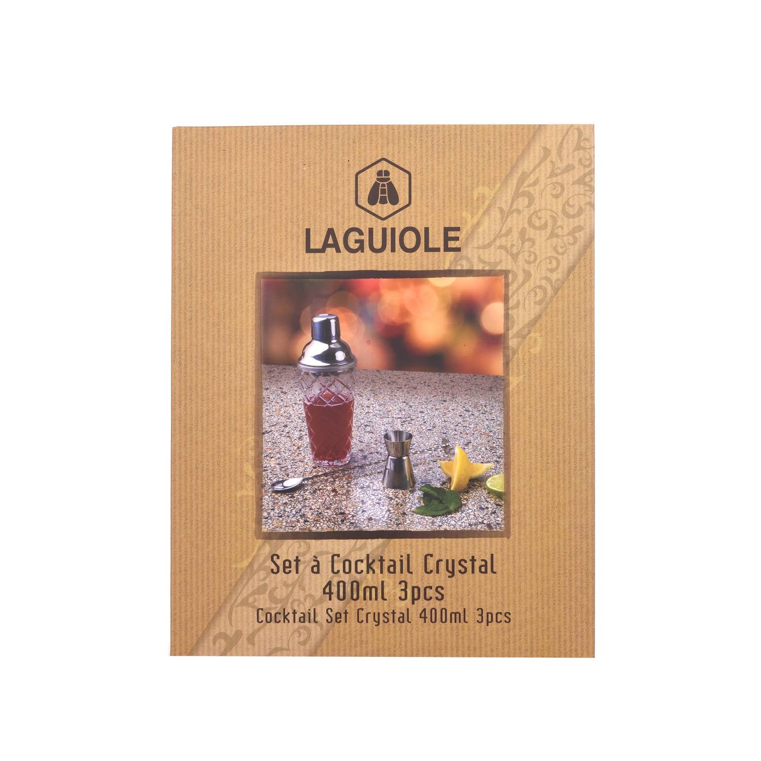 Laguiole - Wholesale Cocktailshaker - Laguiole Crystal cocktailset van 3 stuks - 400 ml5