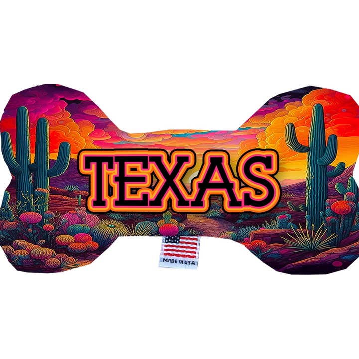 American Leashworks - Wholesale Pet Plush Toy - Dog - Pet & Dog Plush Bone Toys, "Texas Desert"