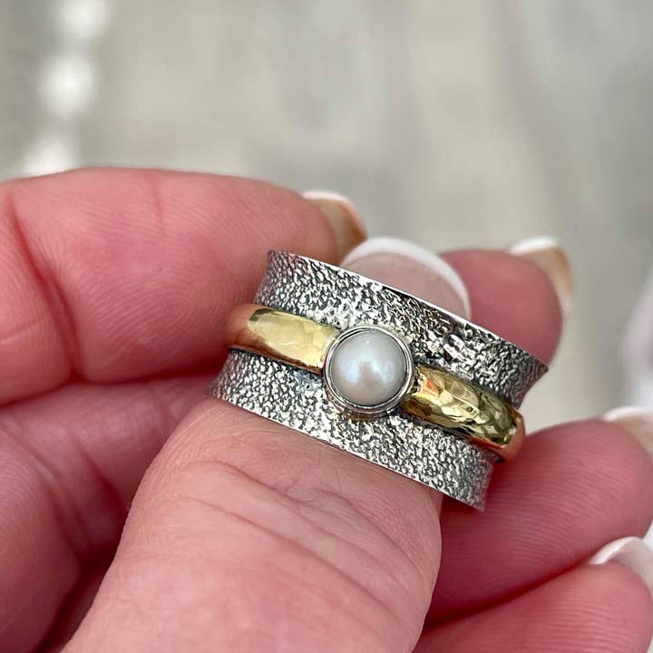 Desiderate - Wholesale Cocktail/statement ring - Inca Pearl Ring4