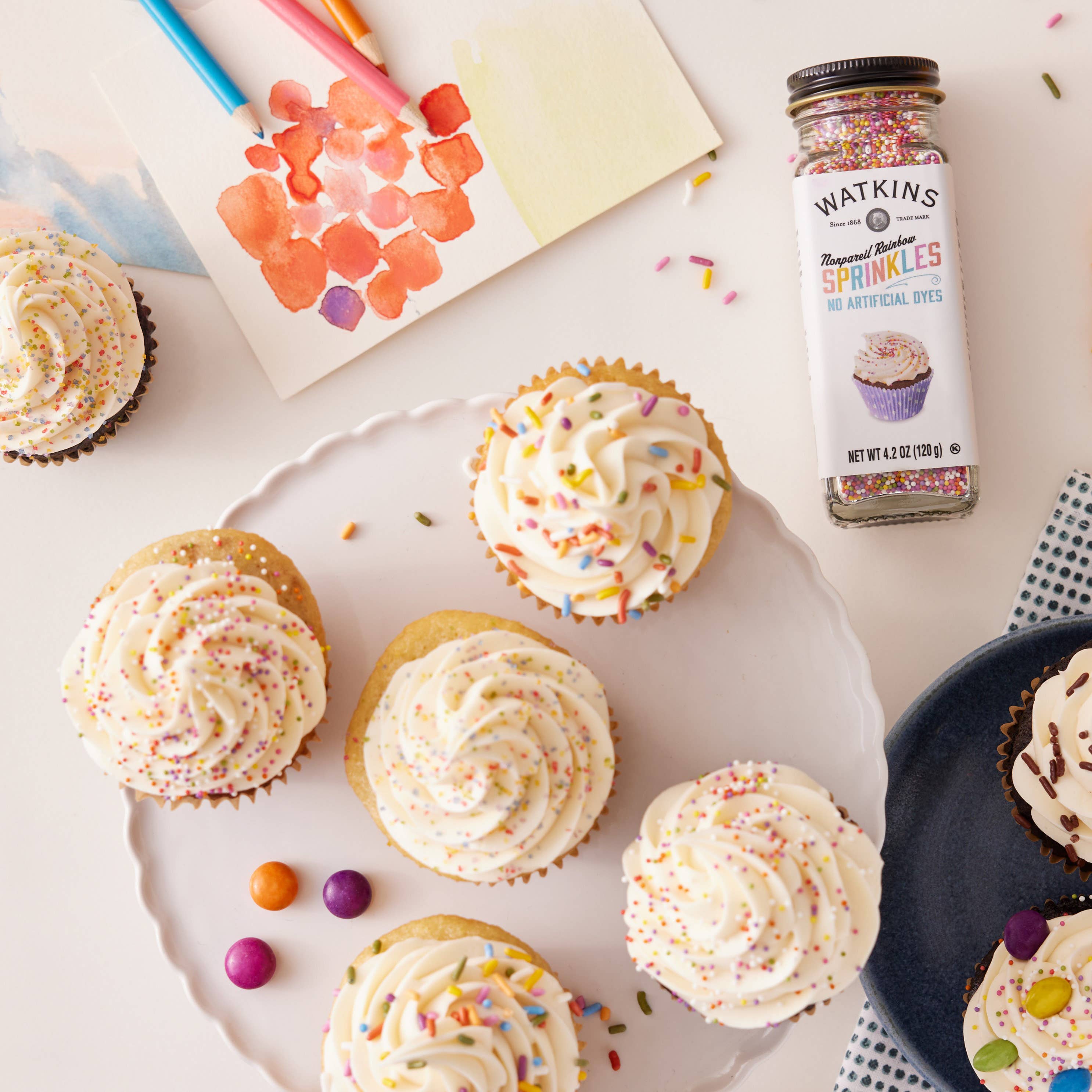 The Watkins Co. - Wholesale Sprinkles - Rainbow Decorating Nonpareils, 4.2 oz2