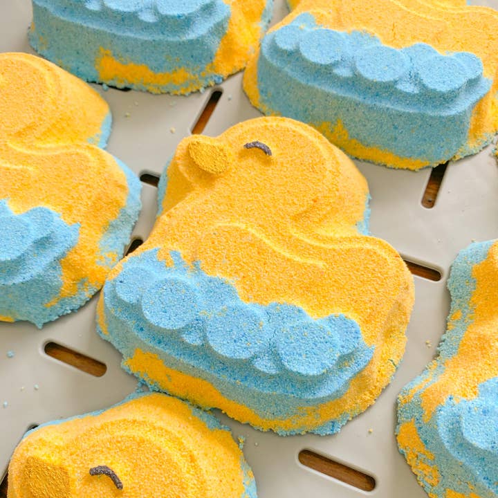 Bathe Enchanted - Vente Bombe de bain/poudre effervescente pour le bain - Bombe de bain Rubber Ducky1