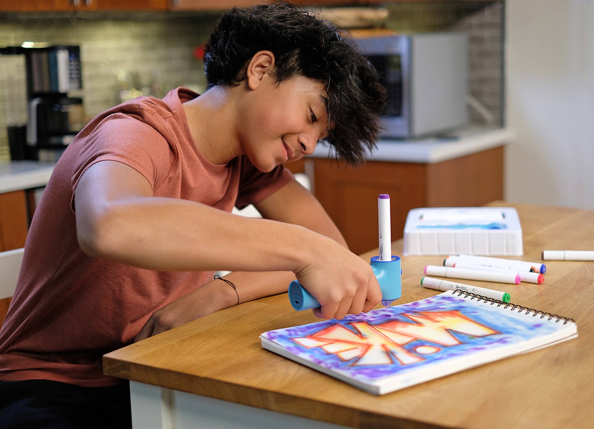 TPG Creations / The Pencil Grip - Wholesale Art Set - Kids & Baby - Aircolor Airbrush Kit (includes Markers & Stencils) TPG-49011