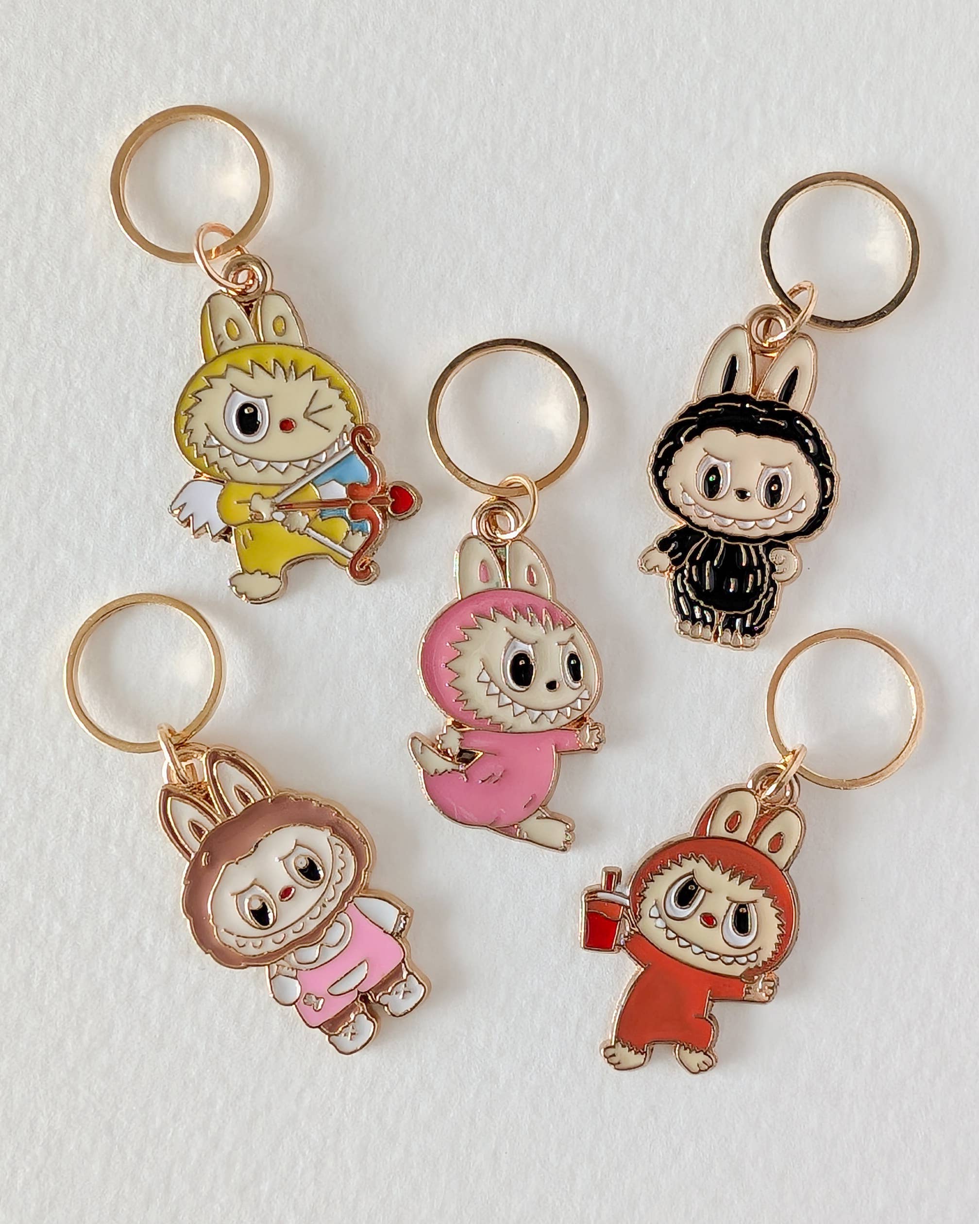 Hello Kim - Kim Chui - Venta al por mayor Material para punto/ganchillo - Labubu #3 - Anillos marcadores2