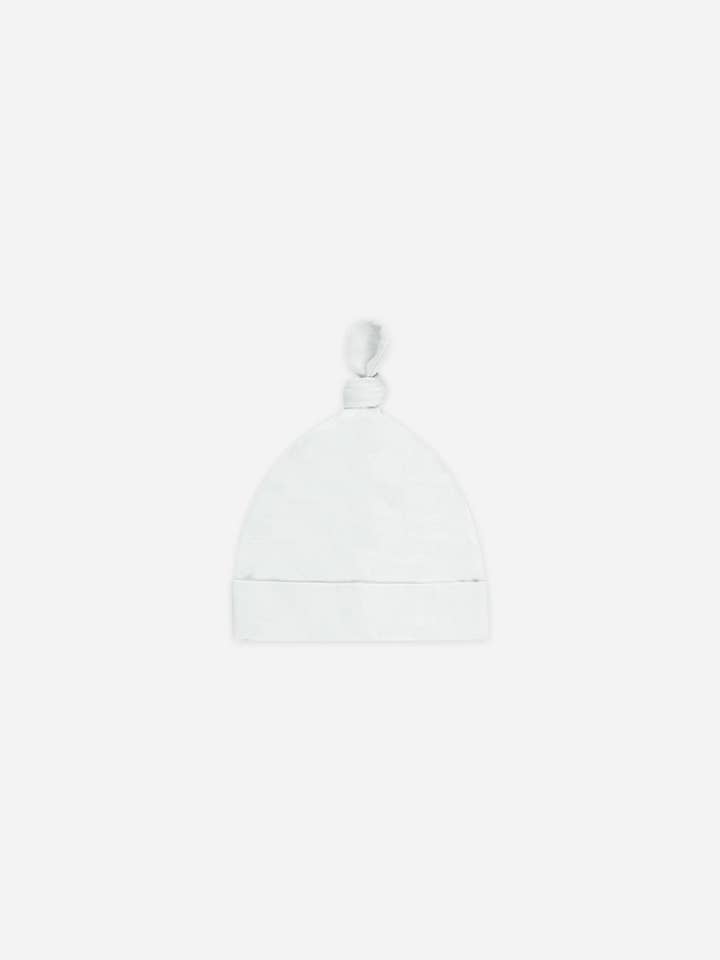 Knotted Baby Hat || Fog for wholesale by Quincy Mae