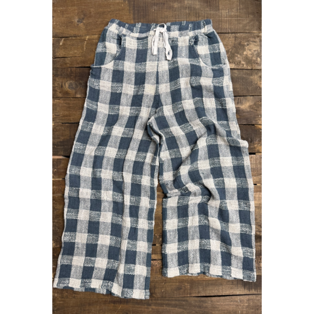 Jaded Gypsy - Wholesale Pants - Women's - Weaving About Pants - Navy Gingham0