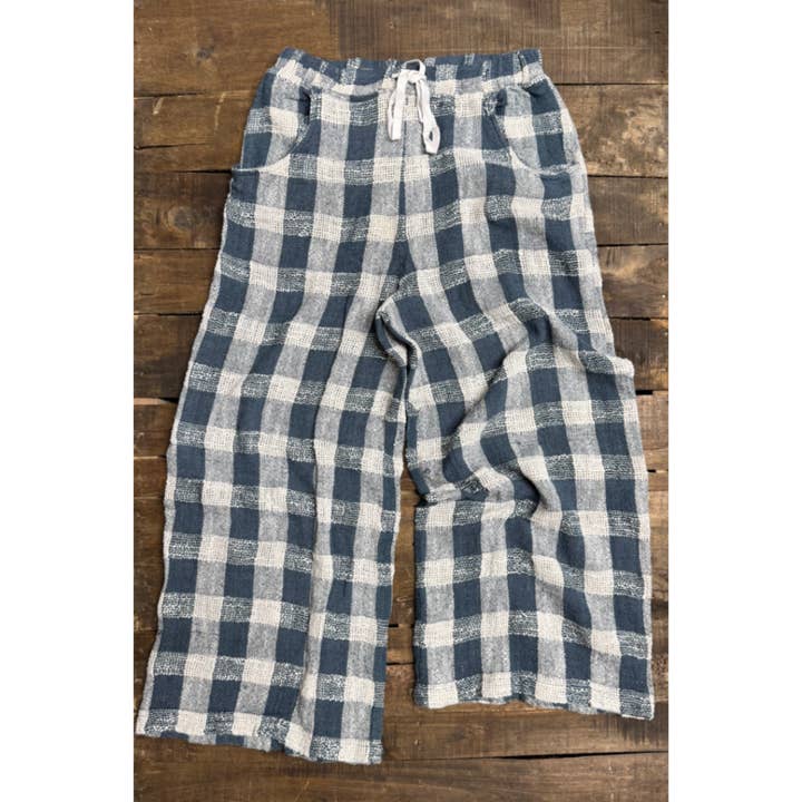 Jaded Gypsy - Wholesale Pants - Women's - Weaving About Pants - Navy Gingham