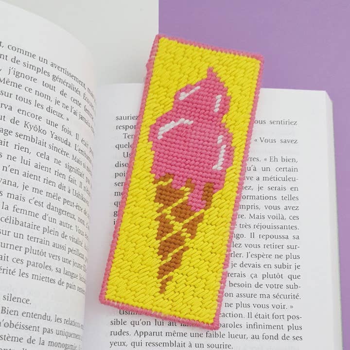 Kit Canevas - DIY - marque-page Glace pour la vente par Fukuri