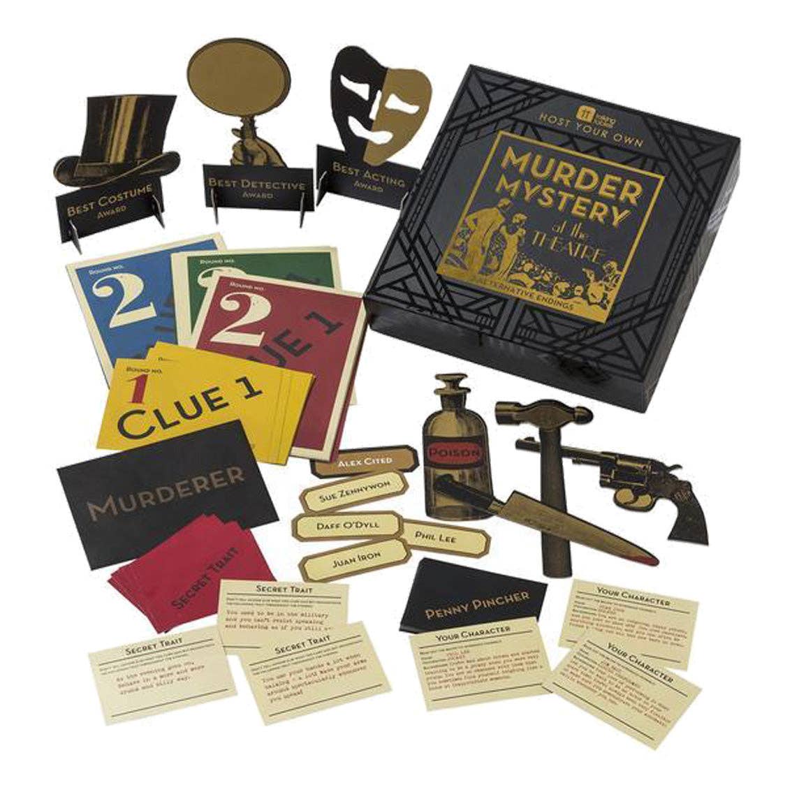 Talking Tables USA - Wholesale Card Game - Murder Mystery Theater Edition | Everyday Games |2