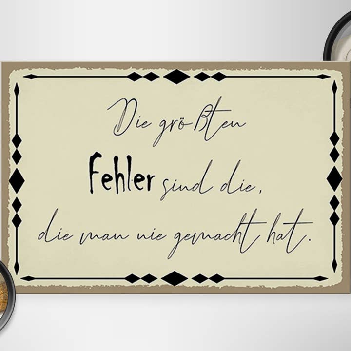 Femer - Wholesale Sign - Wooden sign saying 30x20cm The biggest mistakes are1