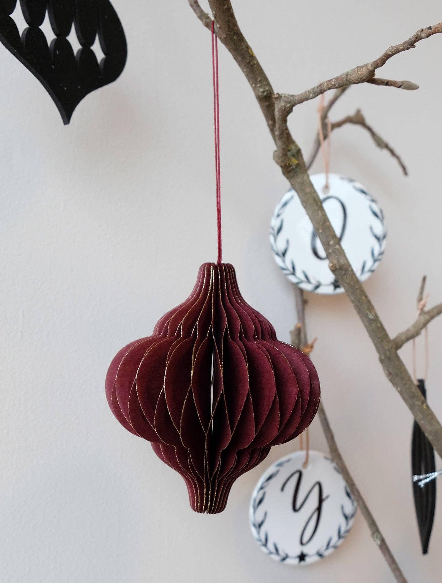 coopz - Wholesale Ornament - Papieren kerstversiering oosterse honingraatversiering1