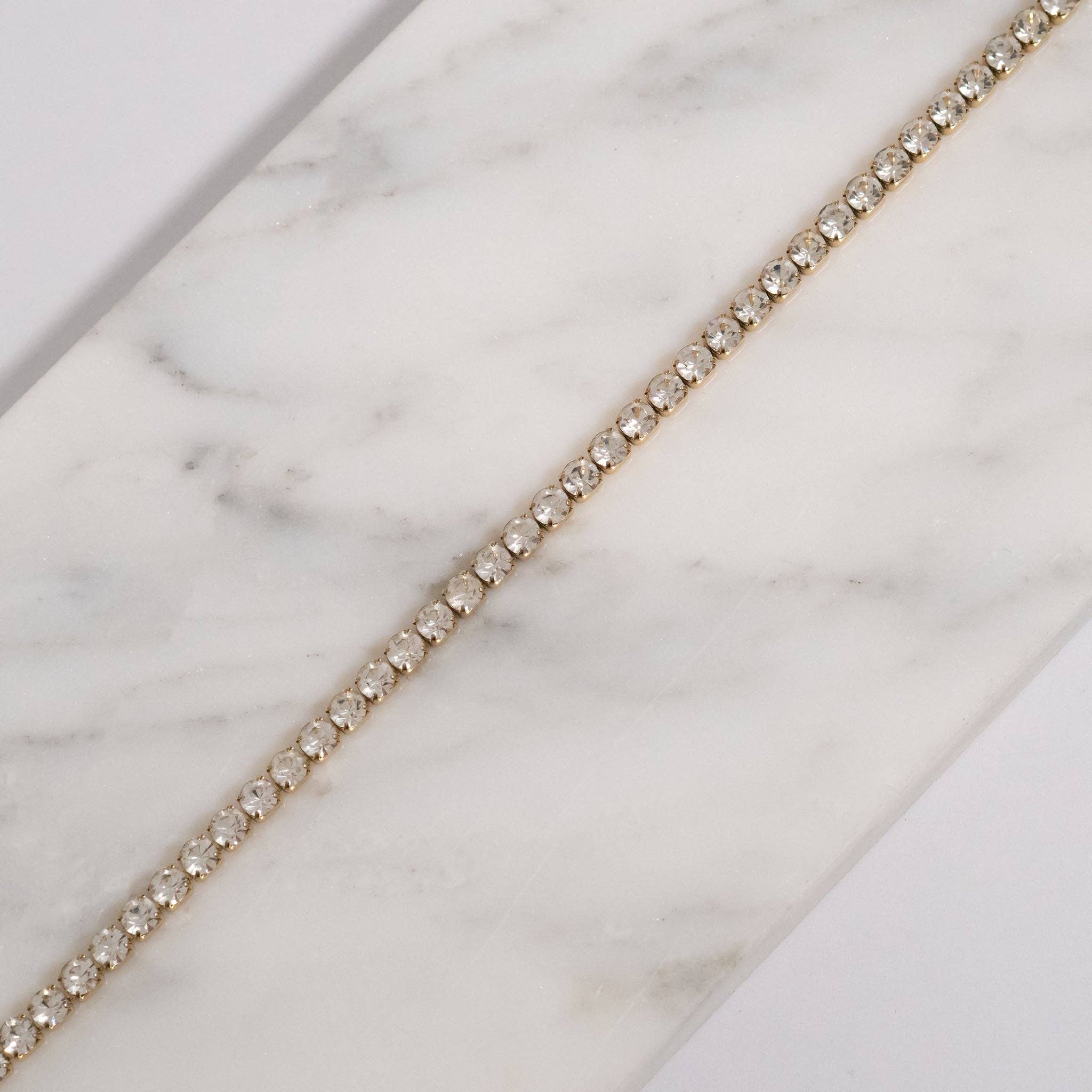 WJW - Wholesale Tennis Bracelet - 18K Gold PVD CZ Stone Tennis Bracelet2