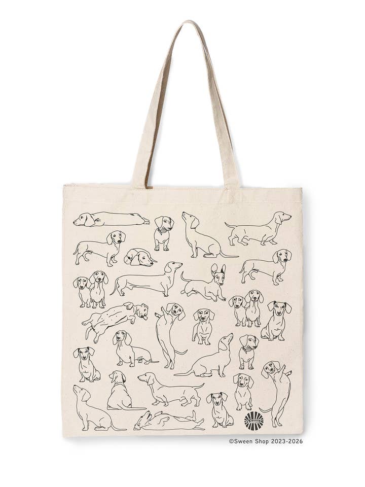 Dachshund Wiener Canvas Tote Bag for Pet Boutique Dog Gift for wholesale by Sween Shop