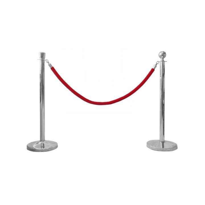 Suburban Sales – wholesale Retailer display stand/case – 2pk - Velvet Rope Stanchion Crowd Control Queue
