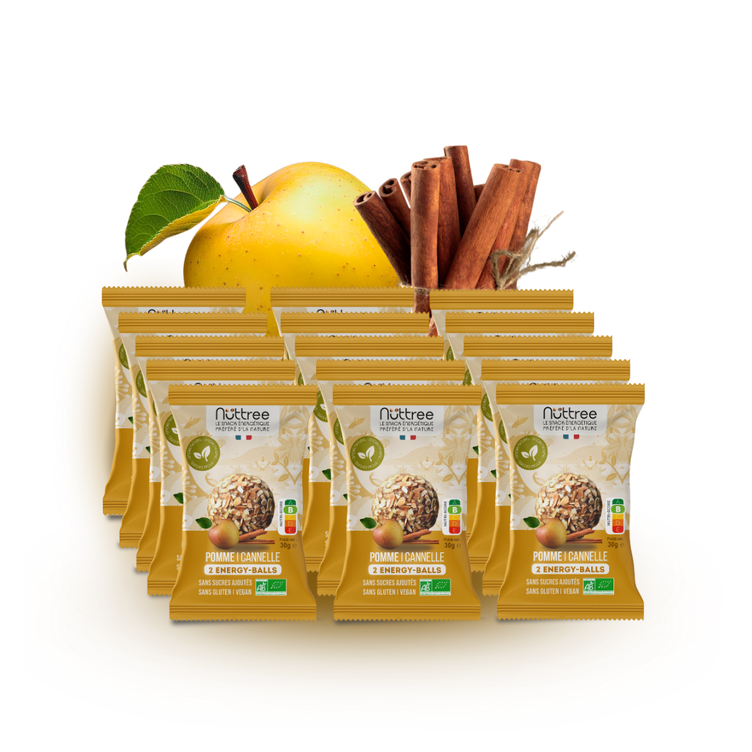 NÜTTREE – wholesale Snack bar – ORGANIC ENERGY BALLS - DELIGHT | APPLE & CINNAMON3