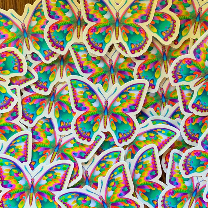Psychedelic Lens - Wholesale Sticker - Butterfly sticker