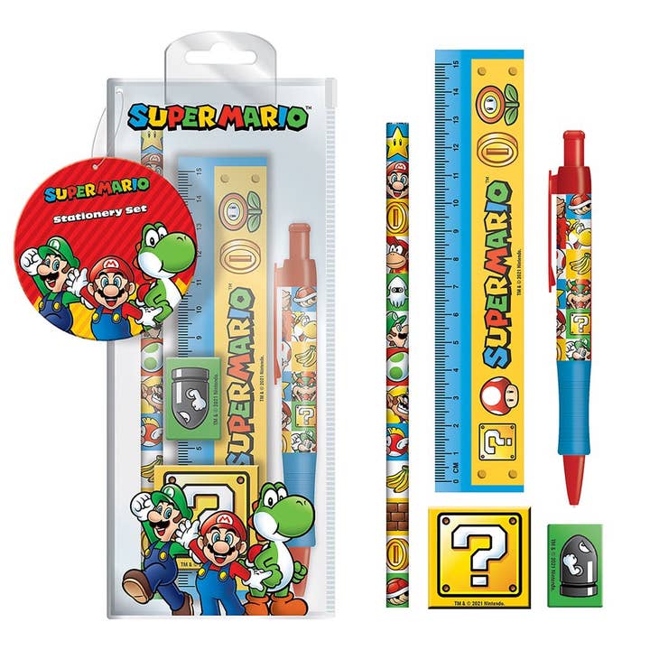 Pyramid International - Wholesale Stationery/Notecard Set - Super Mario (Colour Block) set