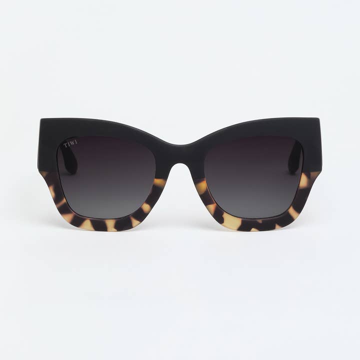 sunglasses Rubber bicolor green tortoise/black for wholesale by TIWI